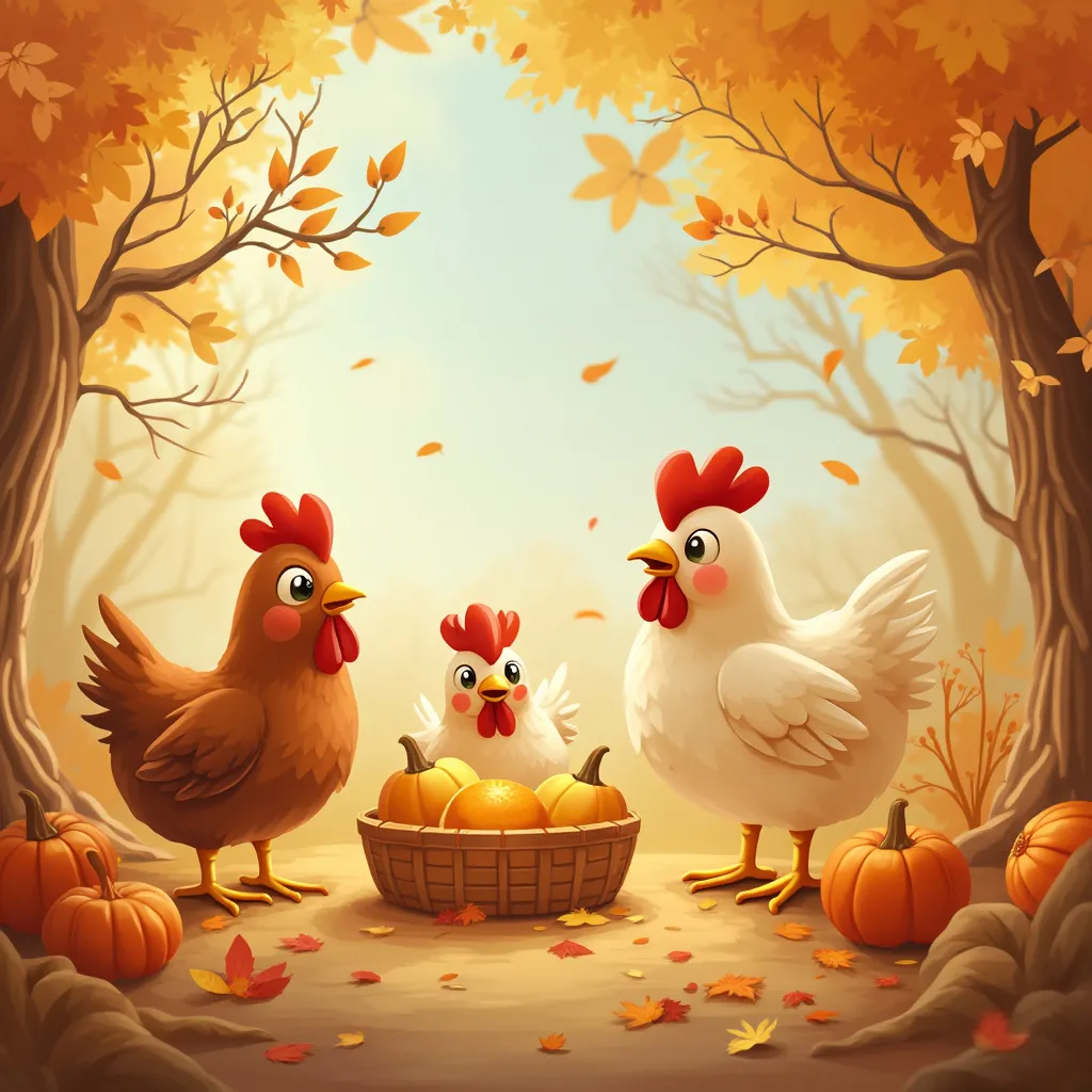 Chickens celebrating a seasonal festival within the Chicken Road app.